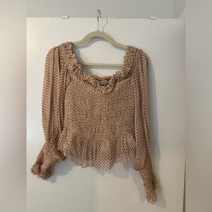Allsaints off the shoulder top- never worn! Size 6 US/ 40 EU